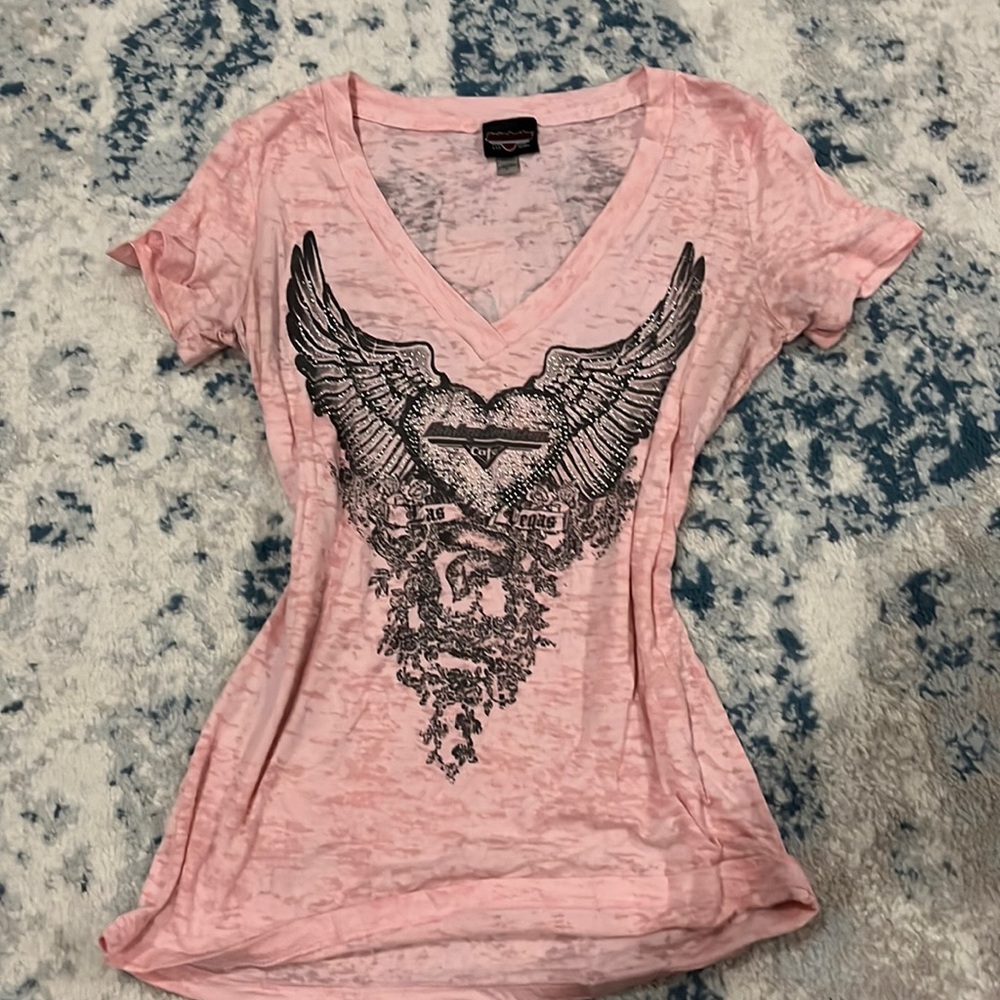 Y2k harley davidson shirt